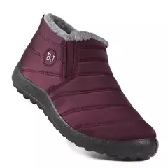 Bota de pele impermeável masculina, sapato de neve casual para casais, inverno, 2022 na internet
