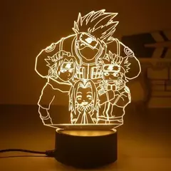 Naruto anime figuras de ação luz noturna mangá boruto itachi akatsuki quarto lâmpada crianças uzumaki namikaze minato presente brinquedos - loja online