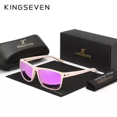 Kingseven óculos de sol polarizados para homens e mulheres, moldura quadrada, melhor para dirigir, viagens ao ar livre, novo lc755 na internet