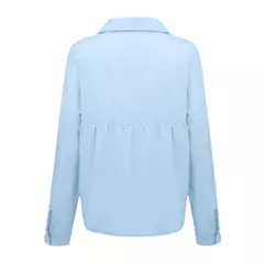 Blusas vintage grandes para mulheres, camisas soltas casuais para jovens, tops femininos monocromáticos, moda elegante, outono, 2024 - Wolf Magazine