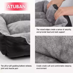 Camas para cães ATUBAN para cães grandes, colchão lavável para animais de estimação, cama retangular confortável e aquecida para cães médios e grandes, animais de estimação na internet