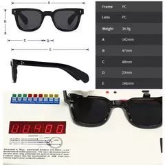 Imagem do SHAUNA-Óculos Retro Quadrados Rebites para Homens e Mulheres, Óculos de Sol Verdes, UV400 Shades, Fashion
