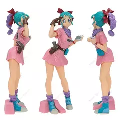 Imagem do 25cm anime dragon ball z figura bulma glitter glamour collectibale modelo boneca brinquedo figuras de ação pvc para menino menina presente aniversário