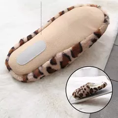 Chinelos de pele leopardo para homens e mulheres antiderrapantes, macios, quentes, casa, interior, quarto, sapatos de chão, espuma de memória, casais, meninos, meninas, inverno - comprar online