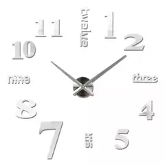 Grande Espelho Acrílico Adesivos Relógio De Parede, 3D DIY Relógios De Quartzo, Design Moderno, Relógios De Moda, Sala De Estar, Home Decor, Horloge, 2023 - loja online