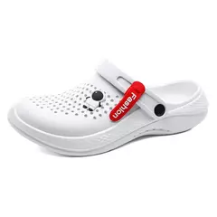 Chinelos leves e respiráveis EVA, sapatos masculinos de jardim, tamancos de casais, sapatos casuais de praia, sandálias ao ar livre, moda, novos