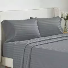 Solid Stripe Bedding Set, Colcha de dormir, gêmeo, completo, rainha, king size, quarto ou quarto de hóspedes, 3 pcs, 4pcs - Wolf Magazine