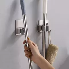 Ganchos Multiuso Gancho Adesivo de Parede Pendurado Mop Rack Vassoura Gancho de Vassoura de Cozinha Organização da Casa de Banho Acessórios Organizador de Casa na internet