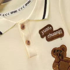 IENENS-Conjuntos de roupas infantis para bebês, camisa polo e shorts de manga curta, roupas casuais infantis para meninos, verão na internet