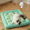 Madden verão resfriamento pet gato cama almofada de gelo cão dormir tapete quadrado para filhote de cachorro cães gatos canil para animais de estimação qualidade superior fresco frio