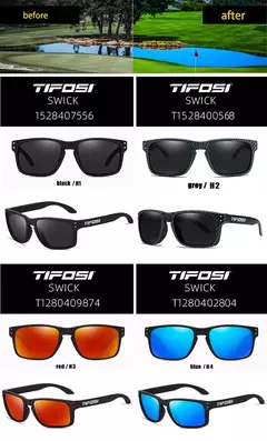 Tifosi-HD óculos polarizados com filme real, ao ar livre, lazer, caminhadas, viagens, golfe, pesca, condução, festa, colorido, UV400 - loja online