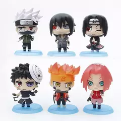 Anime naruto figura brinquedo conjunto uzumaki naruto uchiha sasuke ação anime modelo pvc estátua estatueta brinquedos colecionáveis