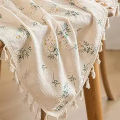 Pequena Margarida Padrão Toalha De Mesa De Mesa, Bordado, Festa De Casa, Retangular, Fluindo Design Floral, Mesa De Jantar Pano, Simples