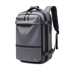 Imagem do Mochila de viagem de compressão a vácuo de grande capacidade para homens, 17 "mochila laptop, mochila expandida