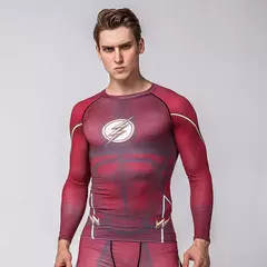 Rashguard super t-camisa masculina de manga longa compressão apertado fitness gym esportes impressão digital correndo agasalho herói jerseys