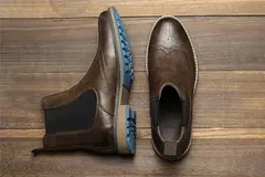 Imagem do Tamanho 7 ~ 13 Chelsea Homens Botas 2023 Estilo Americano Confortável Moda Bota