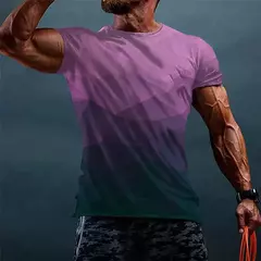 Camuflagem masculina de manga curta, camiseta com proteção UV, vestuário de pesca, vestuário de pesca, 2024 - Wolf Magazine
