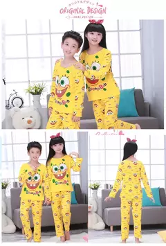 Pijama de manga comprida infantil, ar condicionado fino, móveis para bebé, meninos e meninas, novo, verão - Wolf Magazine