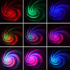 LED Starry Galaxy Luz Projetor, RGB Inteligente Controle Remoto, Estrela Aurora Lâmpada, USB Alimentado, Auto Rotação, Decoração Quarto Home, KTV - Wolf Magazine