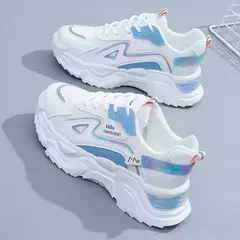 Sapatilhas de plataforma para mulheres, sapatilhas casuais para senhoras, sapatos baixos, verde, 2023 - comprar online