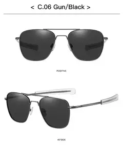 Azul Aviação Óculos Polarizados para Homens e Mulheres, Marca de Luxo, Alta Qualidade, Tons Estéticos, Quadrado Piloto Óculos De Condução, UV400, 2022