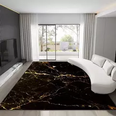 Tapete estilo mármore nórdico para sala de estar, tapete luxuoso de decoraçã