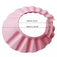 Touca de banho ajustável para bebê, proteger shampoo, escudo do cabelo, banho de saúde, chapéu impermeável para criança, 1PC na internet