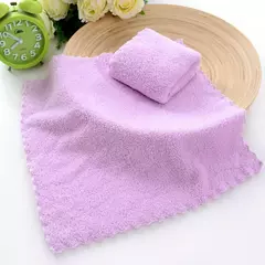 Toalha de rosto de veludo coral Absorvente de microfibra Toalha de mão quadrada de alta densidade Toalhetes de limpeza rápida Suprimentos de lenço limpo - comprar online