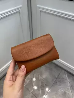 Imagem do Genuína Couro De Vaca Carteira Curta Para Mulheres, Trifold, Pequenas Bolsas, Clutch Couro De Vaca, Titular Do Cartão, Carteiras Do Cartão De Viagem