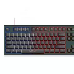 Imagem do Teclado Semi Mecânico Gamer Led Rgb Usb Gaming Keyboard M-800