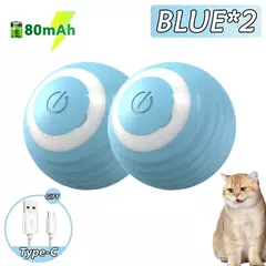 2 pçs gato bola interativa interior rolamento automático bola mágica inteligente gato brinquedos eletrônico interativo gato brinquedo gato jogo acessórios - loja online