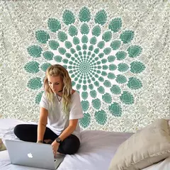 Mandala Tapeçaria para Decoração de Casa, Beach Yoga Mat, Colcha de Mesa, Pendurado, Boêmia, Indiano, Hippie, Quente, Novo, 210x148cm na internet