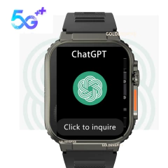 Imagem do Microwear Ultra Ai3 Smartwatch 5G 180 ° Câmera rotativa Google Play GPS WIFI 2.2 polegadas Amoled HD Display 4G Chamando Smartwatch Masculino