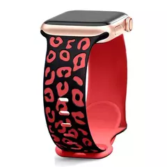Imagem do Pulseira de Silicone Gravada para Apple Watch, Faixa 45mm, 44mm, 42mm, 41mm, 40mm, 49mm, 44mm, Pulseira Correa, Série 8, 9, 7, SE, 6, 5, 4, 3, ultra 2