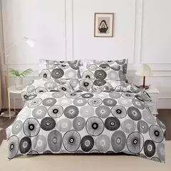 Kuup-Impresso Matte Duvet Cover, Colorido Conjunto de Cama, Colcha, Pele Amigável Tecido, Queen Size, Alta Qualidade, 3Pcs - comprar online