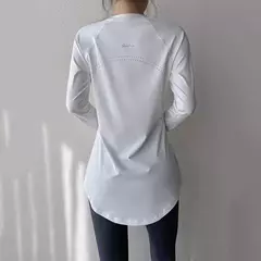 Roupas de ioga de manga comprida femininas, roupas esportivas para academia, blusas de corrida, tops esportivos, camiseta fitness, roupas de treino 2022