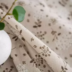 Toalha de linho de algodão vintage com padrão floral, toalha de mesa com borla, tampa lavável para jantar, piquenique - Wolf Magazine