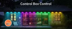 Imagem do Outdoor Eaves Luz LED, TUYA, Permanente, Impermeável, RGB Light String, Cena DIY, Iluminação de Festa de Natal, 24V, 2A, 144 FT, 90LED