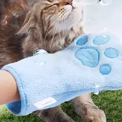 1/2 pçs luvas de cuidados para animais de estimação secagem rápida cão gato toalha de banho dupla face microfibra macia filhote de cachorro gatinho banho ferramentas de limpeza - comprar online