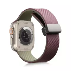 Pulseira de fibra de carbono para Apple Watch, Ultra 2 bandas, pulseira magnética de silicone, 49mm, 44mm, 45mm, 41mm, 40mm, iWatch Series 9, 8, 7, 6, SE, 5, 4 - comprar online