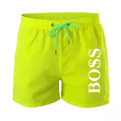 Shorts esportivos respirável de secagem rápida masculino, calções casuais com cordão forrado com malha, surf à beira-mar, praia, verão, novo na internet