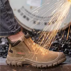 Botas de isolamento para homens, Sapatos de segurança à prova de perfurações, Soldador de aço, Sapatos protetores, Sapatos indestrutíveis - comprar online