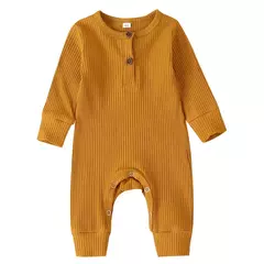 Macacão de algodão manga comprida para bebê recém-nascido, macacão para meninos e meninas, macacão playsuit, roupas infantis, outono - comprar online