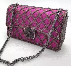 XIYUAN-Bolsas Mensageiro de Corrente Longa para Mulheres Bolsas Diamantes, Bolsa de Ombro para Festa de Casamento, Laranja, Azul, Prata, Jóias Verdes na internet