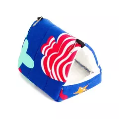 Casa de hamster, camas e casas quentes e macias, gaiola de roedores, rede impressa para ratos, algodão, cobaia, acessórios, animais pequenos - comprar online