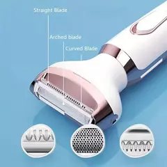 Depilador elétrico da remoção do cabelo do corpo para mulheres, senhora barbeador, navalha indolor, aparador sem fio, presentes, 4 em 1 - Wolf Magazine