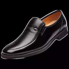 Imagem do Sapatos formais de couro masculino, mocassins de vestido, sapatos de deslizamento respiráveis, sapatos pretos para dirigir, marca de luxo, tamanho grande 38-44, 2023