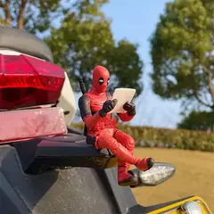 Anime deadpool figura de ação decoração interior do carro brinquedos pingente acessórios do carro modelo mini boneca estatueta crianças brinquedo presente na internet