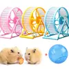 Hamster silencioso correndo roda anti-bloqueio pé corredor hamster urso dourado correndo roda brinquedo corredor suporte pequeno hamster suprimentos