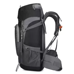 Mochila de caminhada resistente à água com capa de chuva, esporte ao ar livre, mochila de viagem para camping, escalada, montanhismo, 65L - loja online
